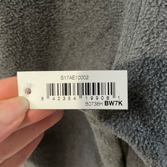 Amazon essentials zip up fleece sweater. Grey size small - Picture 4 of 7
